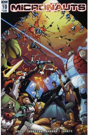 Micronauts (IDW) 10 published by IDW with cover art by Max Dunbar