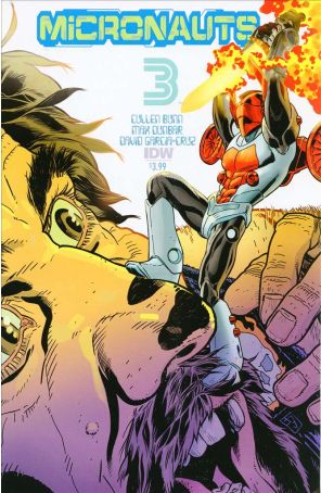Micronauts (IDW) 3 published by IDW with cover art by J. H. Williams
