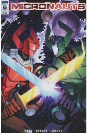 Micronauts (IDW) 6A published by IDW with cover art by David Baldeon