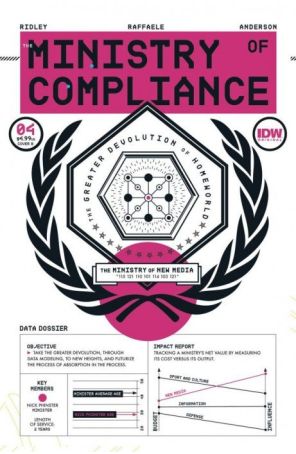 The Ministry of Compliance 4B published by IDW with cover art by Ryan Sook