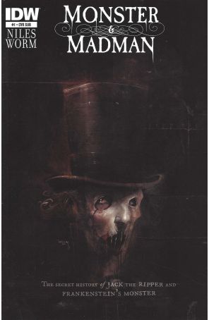 Monster And Madman 1A published by IDW with cover art by Damien Worm