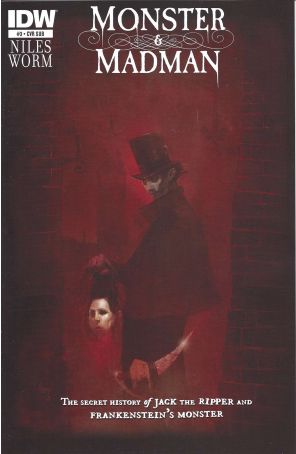 Monster And Madman 3A published by IDW with cover art by Damien Worm