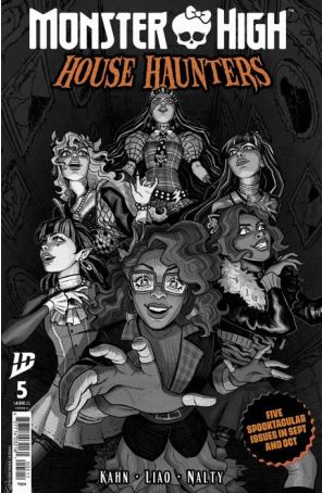 Monster High: House Haunters 5A published by IDW with cover art by Serena Mercado