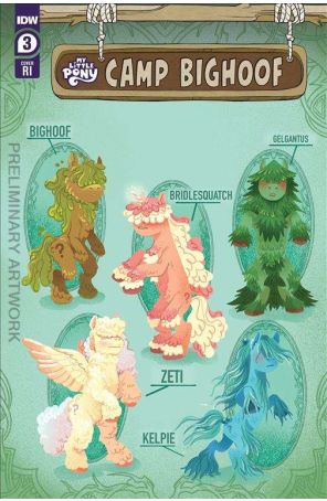 My Little Pony: Camp Bighoof 3C published by IDW with cover art by Nicole Goux