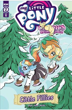My Little Pony: Classics Reimagined-Little Fillies 2C published by IDW with cover art by Rose Bousamra
