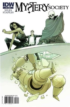 Mystery Society 3 published by IDW with cover art by Fiona Staples