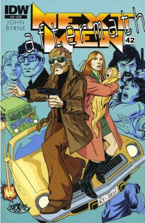 Next Men: Aftermath 42 published by IDW with cover art by John Byrne