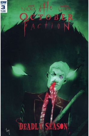 October Faction: Deadly Season 3 published by IDW with cover art by Damien Worm