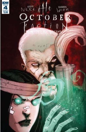 October Faction: Supernatural Dreams 4B published by IDW with cover art by Damien Worm