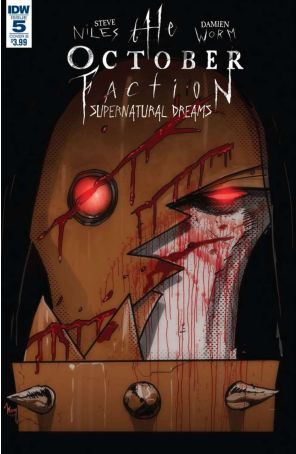 October Faction: Supernatural Dreams 5B published by IDW with cover art by Damien Worm