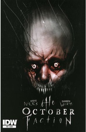 The October Faction 10 published by IDW with cover art by Damien Worm