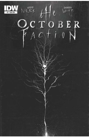 The October Faction 2A published by IDW with cover art by Damien Worm