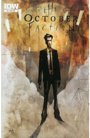 The October Faction 9A published by IDW with cover art by Damien Worm