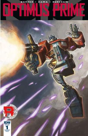 Optimus Prime 1E published by IDW with cover art by Sonny Liew