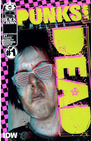 Punks Not Dead 1A published by IDW with cover art by Martin Simmonds