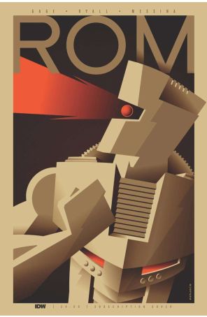 ROM (IDW) 1B published by IDW with cover art by Tom Whalen