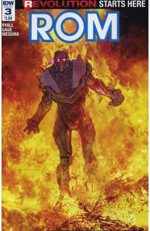 ROM (IDW) 3 published by IDW with cover art by Bill Sienkiewicz