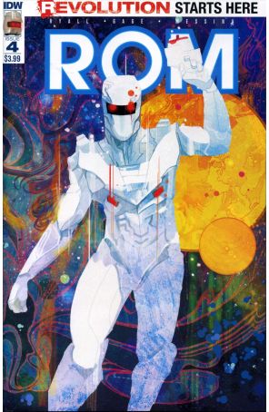 ROM (IDW) 4 published by IDW with cover art by Christian Ward