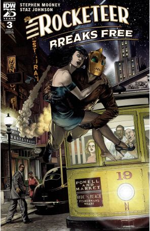 Rocketeer: Breaks Free 3A published by IDW with cover art by Doug Wheatley