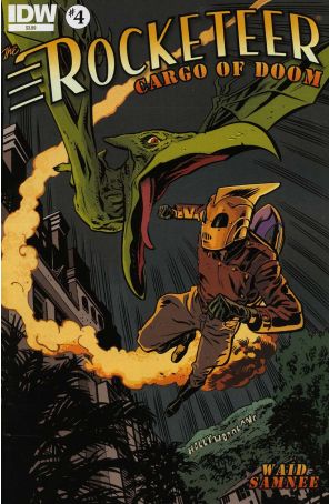 Rocketeer: Cargo of Doom 4 published by IDW with cover art by Chris Samnee