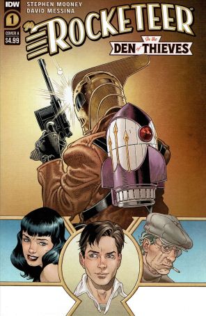 Rocketeer: In the Den of Thieves 1A published by IDW with cover art by Gabriel Rodriguez