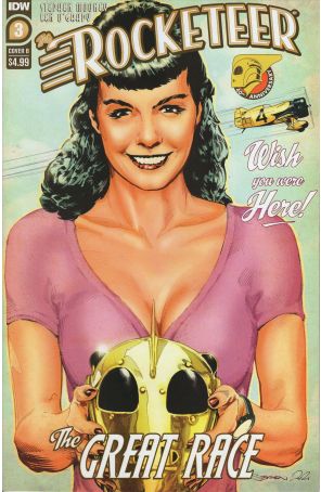 Rocketeer: The Great Race 3B published by IDW with cover art by Stephen Mooney