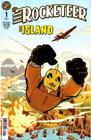 Rocketeer: The Island 1A published by IDW with cover art by Jacob Edgar