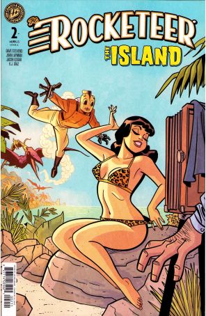 Rocketeer: The Island 2A published by IDW with cover art by Jacob Edgar