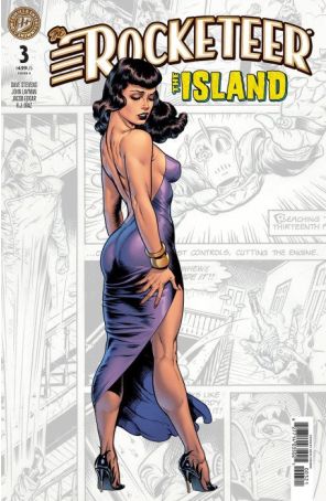 Rocketeer: The Island 3B published by IDW with cover art by Dave Stevens