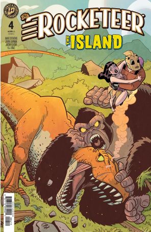 Rocketeer: The Island 4A published by IDW with cover art by Jacob Edgar