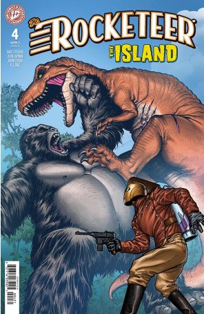 Rocketeer: The Island 4C published by IDW with cover art by E.J. Su