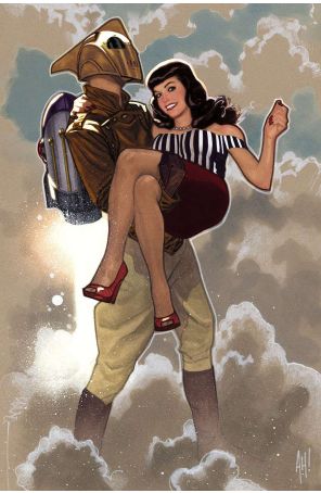 The Rocketeer 1C published by IDW with cover art by Adam Hughes