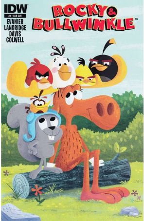 Rocky and Bullwinkle 4B published by IDW with cover art by Matt Kaufenberg