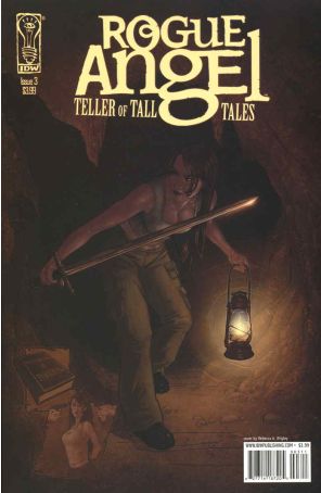 Rogue Angel: Teller of Tall Tales 3 published by IDW with cover art by Rebecca A. Wrigley