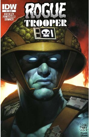 Rogue Trooper (4th Series) 1 published by IDW with cover art by Glenn Fabry