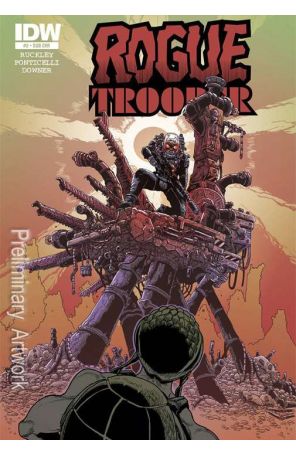 Rogue Trooper (4th Series) 3A published by IDW with cover art by James Stokoe