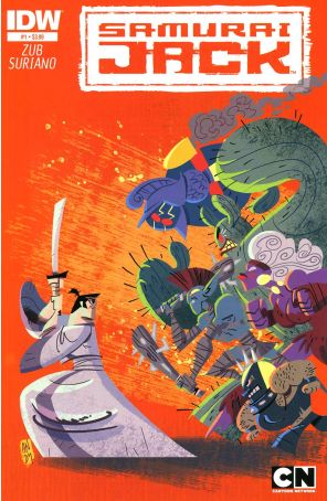 Samurai Jack 1 published by IDW with cover art by Andy Suriano