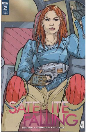 Satellite Falling 2A published by IDW with cover art by Weshoyot Alvitre