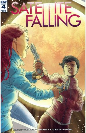 Satellite Falling 4 published by IDW with cover art by Stephen Thompson
