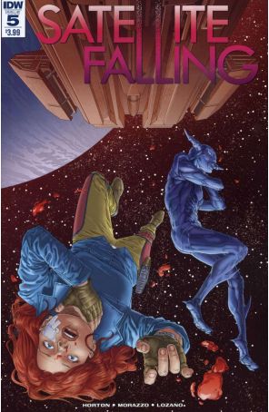 Satellite Falling 5 published by IDW with cover art by Stephen Thompson