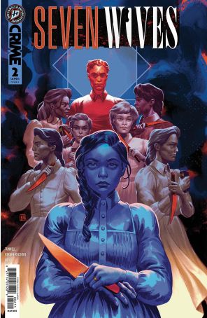 Seven Wives 2A published by IDW with cover art by Keyla K. Valerio