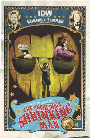 The Shrinking Man 3A published by IDW with cover art by Mark Torres