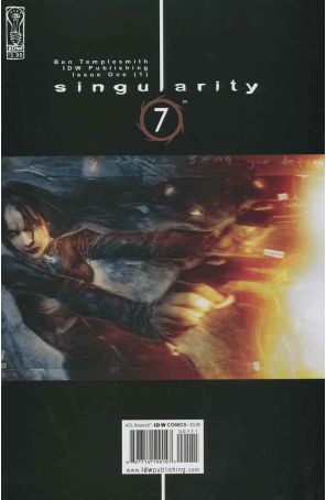 Singularity 7 1 published by IDW with cover art by Ben Templesmith