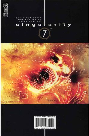 Singularity 7 4 published by IDW with cover art by Ben Templesmith