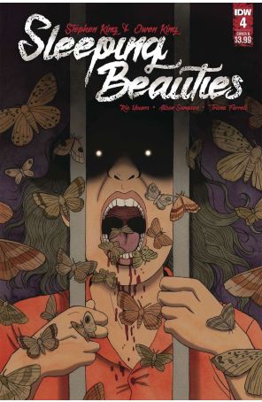 Sleeping Beauties 4B published by IDW with cover art by Jenn Woodall