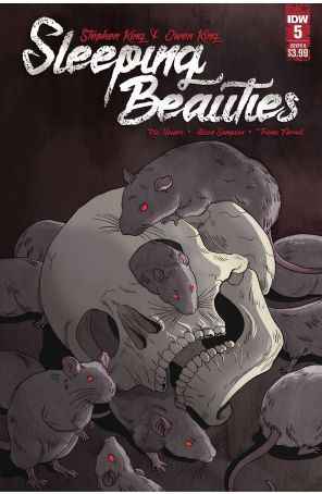 Sleeping Beauties 5B published by IDW with cover art by Jenn Woodall