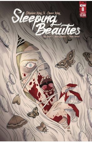 Sleeping Beauties 8B published by IDW with cover art by Jenn Woodall