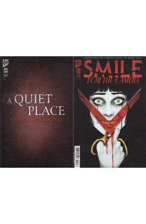 Smile/A Quiet Place NYCC Ashcan 1 published by IDW with cover art by Skylar Patridge