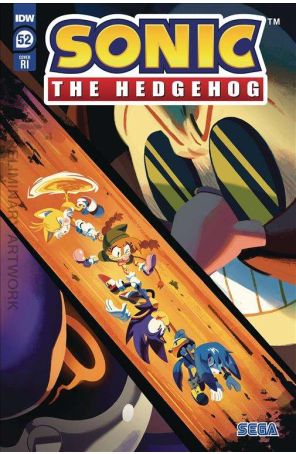 Sonic the Hedgehog (IDW) 52C published by IDW with cover art by Nathalie Fourdraine
