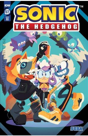 Sonic the Hedgehog (IDW) 57C published by IDW with cover art by Nathalie Fourdraine